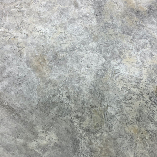 18 x 18 Travertine Silver