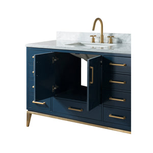60 Inch Wide Single Sink 1831 Blue