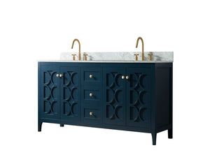 60 Inch Wide Double Sink 1906 - Elaine Blue
