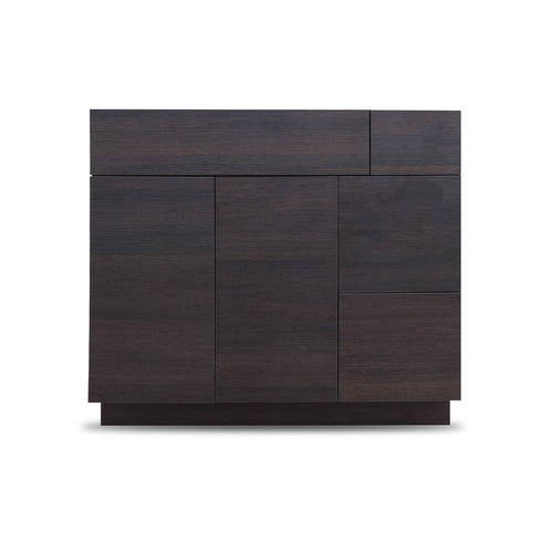 36 Inch Bathroom Cabinet Vanity African Wenge Right  Drawers