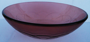 Round Tempered Artistic Glass Vessel Sink - "Moderna" (Brown)