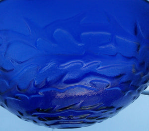Round Waves Tempered Glass Vessel (Blue)