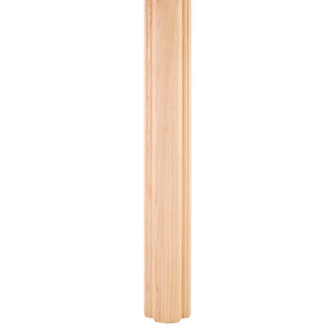 1-1/2" Column Moulding Half Round Smooth Patterng - Hard Maple