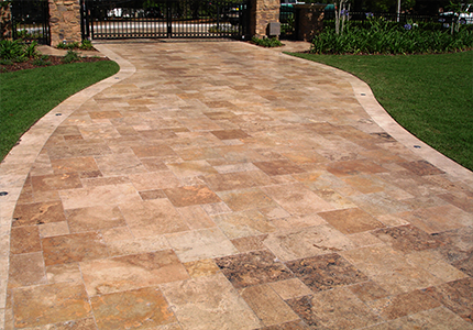 French Pattern Travertine Paver Country Classic