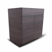 Load image into Gallery viewer, 30 Inch Bathroom Cabinet Vanity African Wenge Left  Drawers