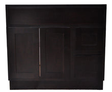 Load image into Gallery viewer, 42 Inch Bathroom Cabinet Vanity Shaker Espresso Right Drawers