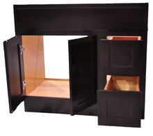 Load image into Gallery viewer, 48 Inch Bathroom Cabinet Vanity Shaker Espresso Right Drawers