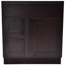 Load image into Gallery viewer, 30 Inch Bathroom Cabinet Vanity Shaker Espresso Left Drawers