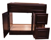 Load image into Gallery viewer, 36 Inch Bathroom Cabinet Vanity Cherry Right Drawers