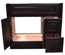Load image into Gallery viewer, 36 Inch Bathroom Cabinet Vanity Heritage Espresso Right Drawers