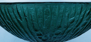 Round Tempered Glass Vessel Sink (Green) Raindrop