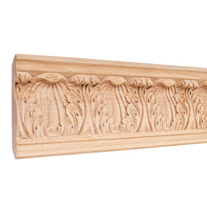 4-3/4" x7/8" x 96" Hand Carved Moulding - Hard Maple