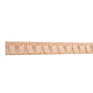 1-5/16" x 3/4" x 96" Hand Carved Beauty Moulding - Basswood