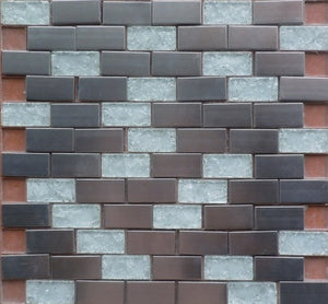 Stainless HLX8-23W 12x12 Mosaic Tile