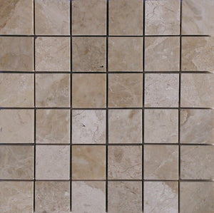 2" x 2" Diana Royal Polished Honed Marble Mosaic Tile - MO1065
