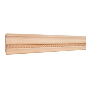 2-3/4" x 5/8" Crown Moulding with 1/2" Rope - Oak