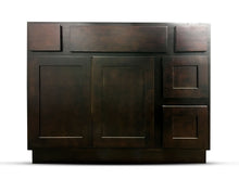 Load image into Gallery viewer, 42 Inch Bathroom Cabinet Vanity Shaker Espresso Right Drawers
