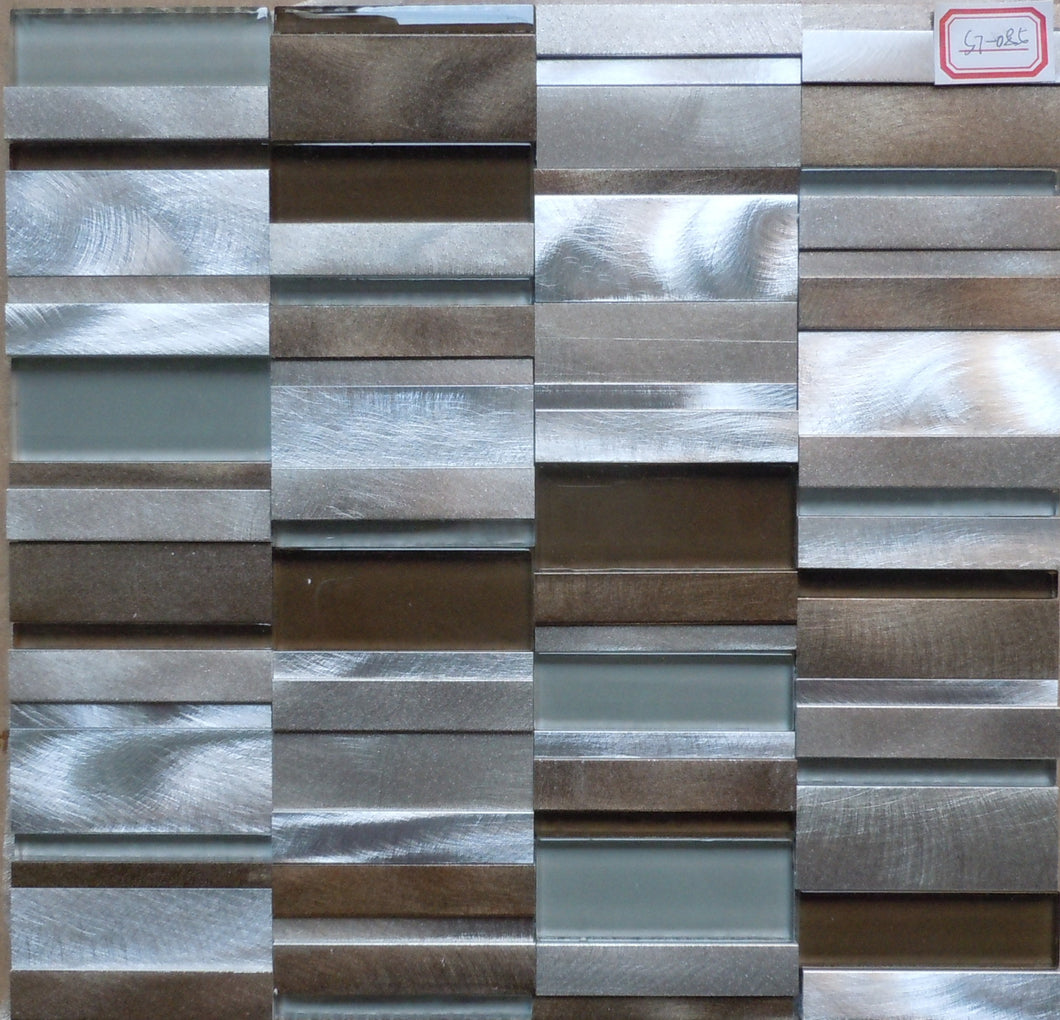 Aluminum ST085 12x12 Mosaic Tile