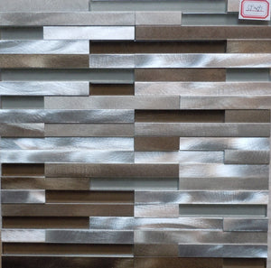 Aluminum ST091 12x12 Mosaic Tile
